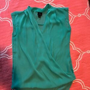 Worthington Sleeveless Aqua Blouse